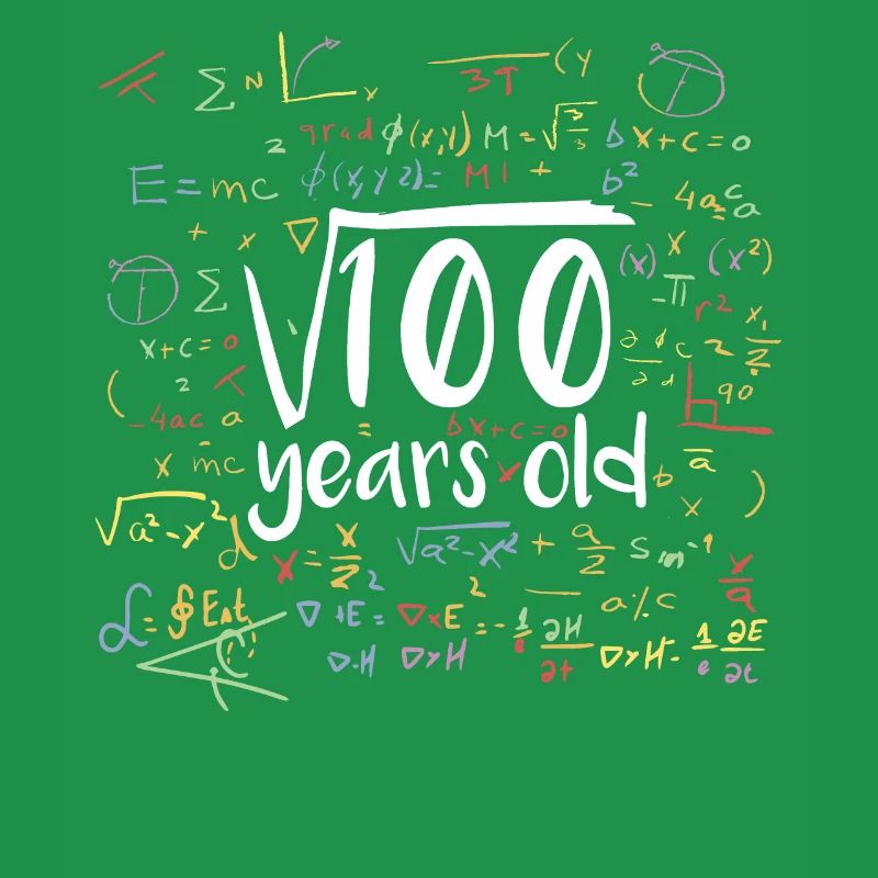 Quadratwurzel von 100 Mathe Nerd 10. Geburtstag