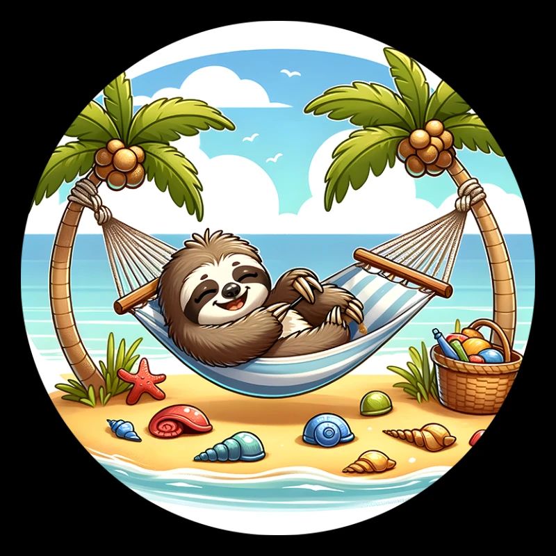 Paresseux de plage dans un hamac