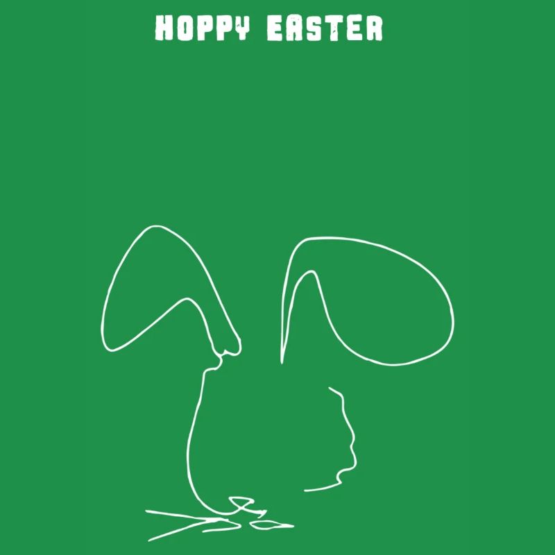Minimalist Design | Rabbit | Easter | Gift