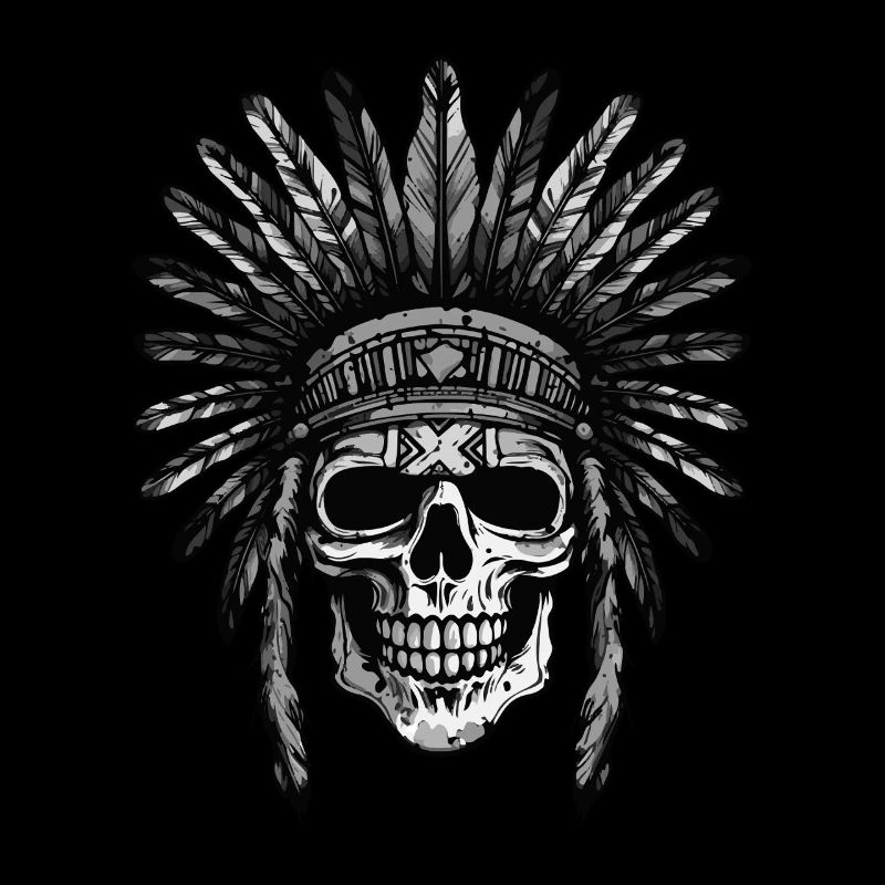 Apache Totenkopf Indianer
