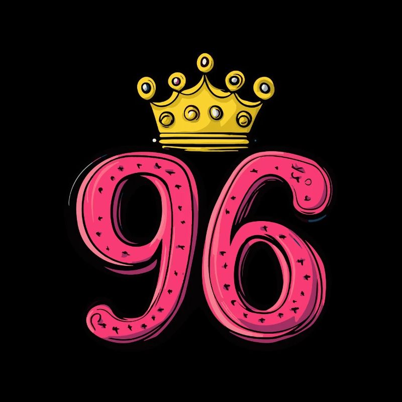 96 Numéro Jersey Couronne