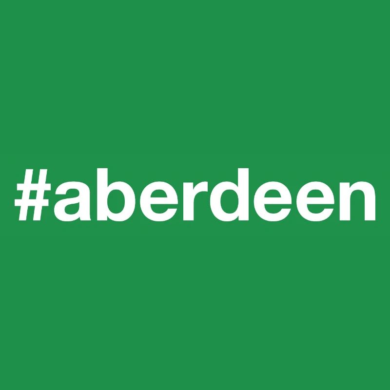 ABERDEEN, Écosse Hashtag