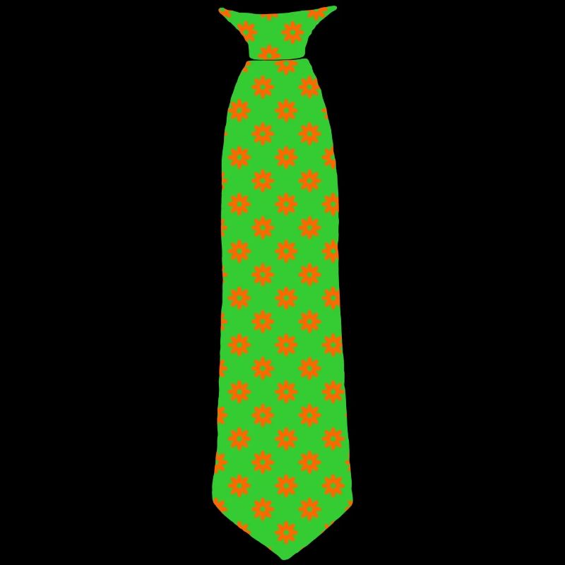 Tie floral pattern