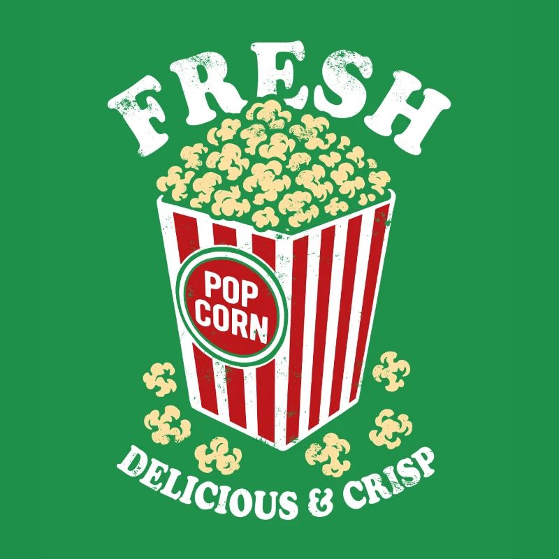 Frisches Popcorn - knusprig, lecker - Geschenk