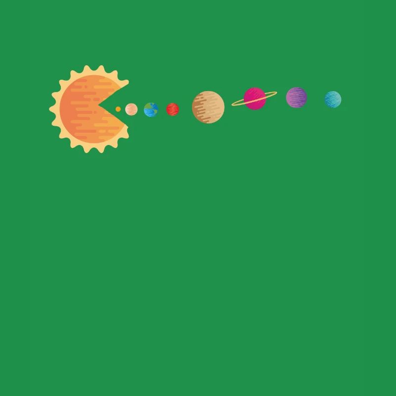 Funny Sun Planets Outer Space Galaxy Solar System