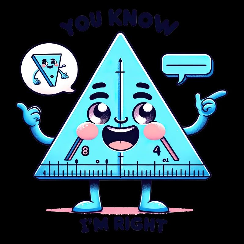L’angle de la règle triangulaire sur le plaisir