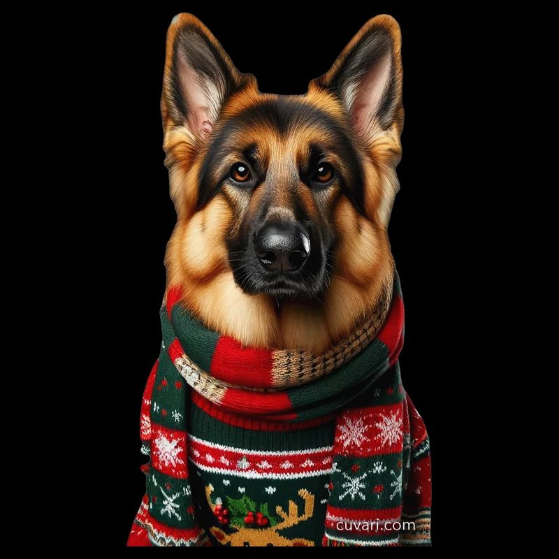 Schäferhund Weihnachten