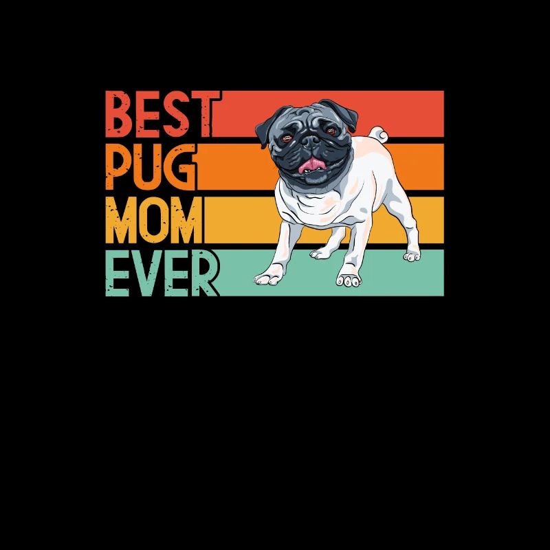 Mops Hund Hundefreund Haustier Möpse Pug Geschenk