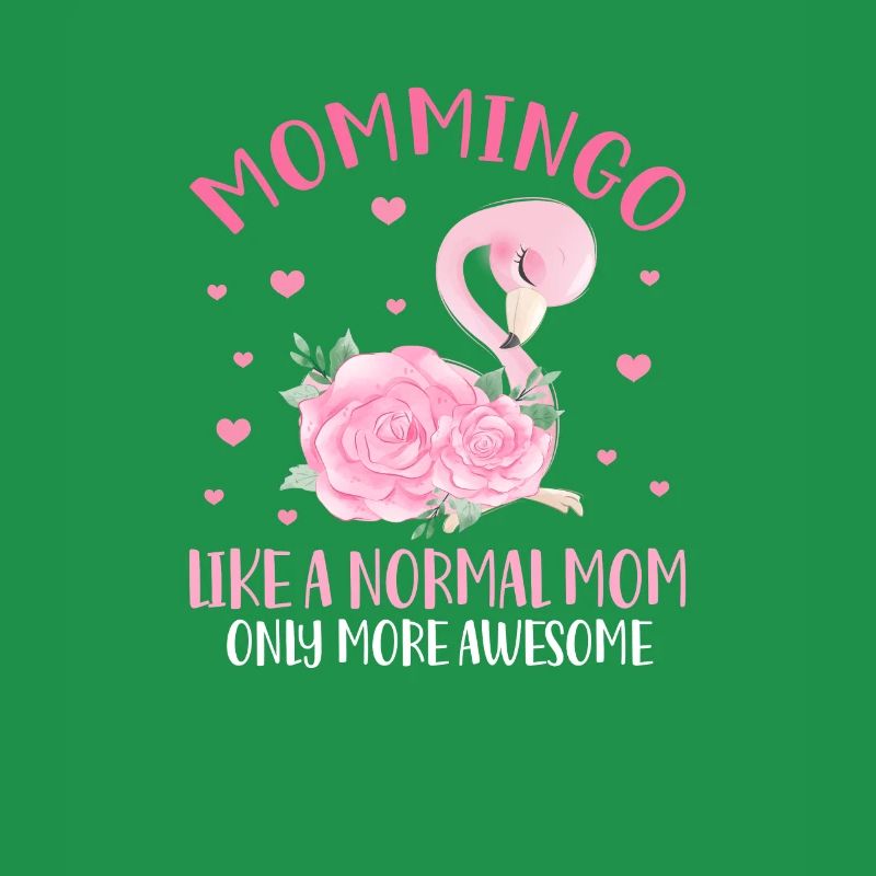 Flamingo Mutter Pink Vogel Muttertag Geschenk