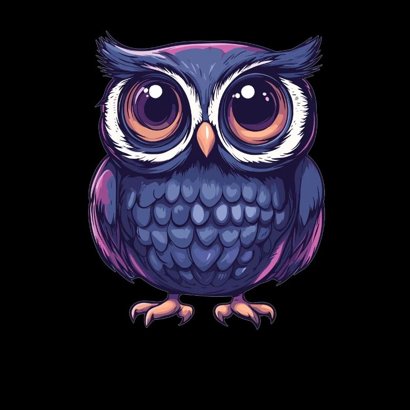 Niedliche Eule mit Kulleraugen