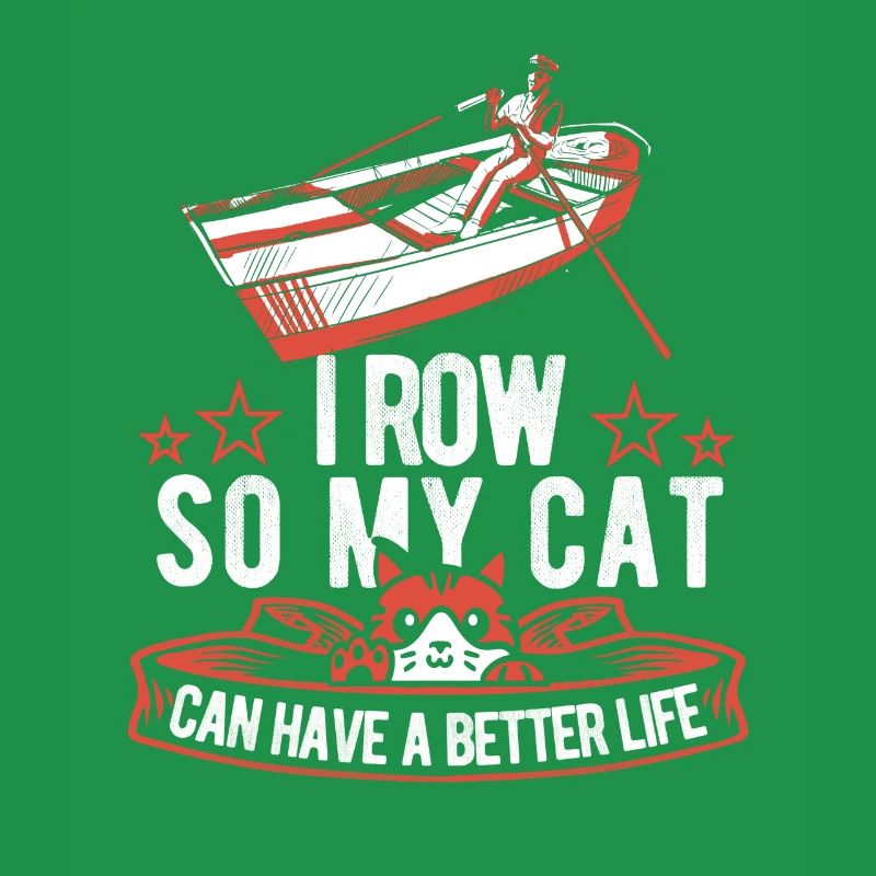 Rowing Rower Cat