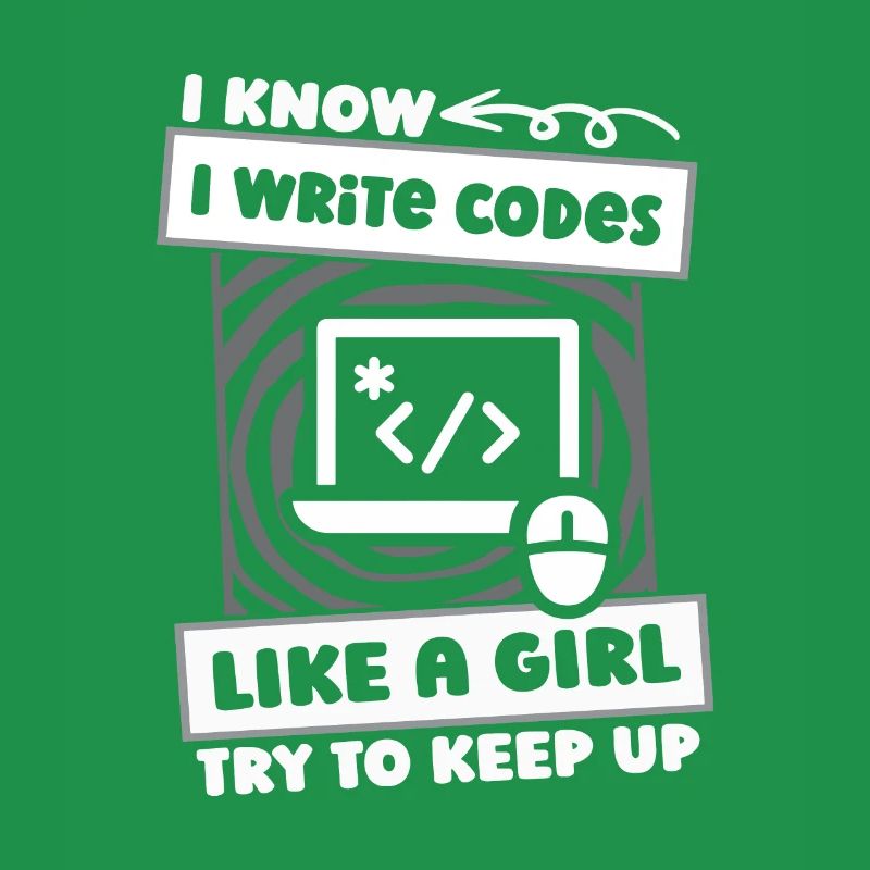 Développeur Coder Programmeur Girl