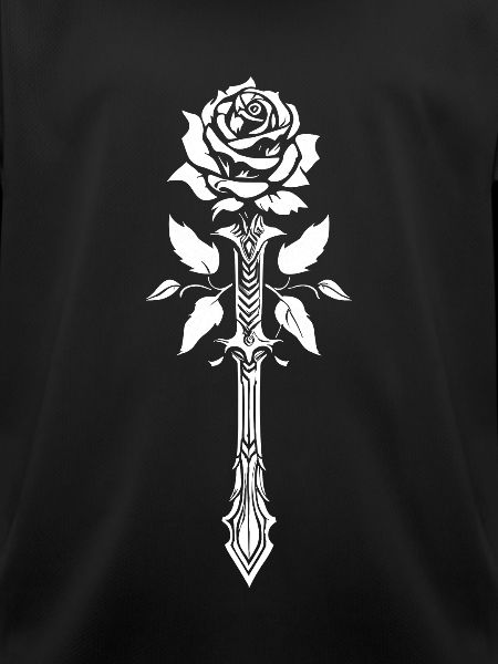 Rote Rose Goth Schwert