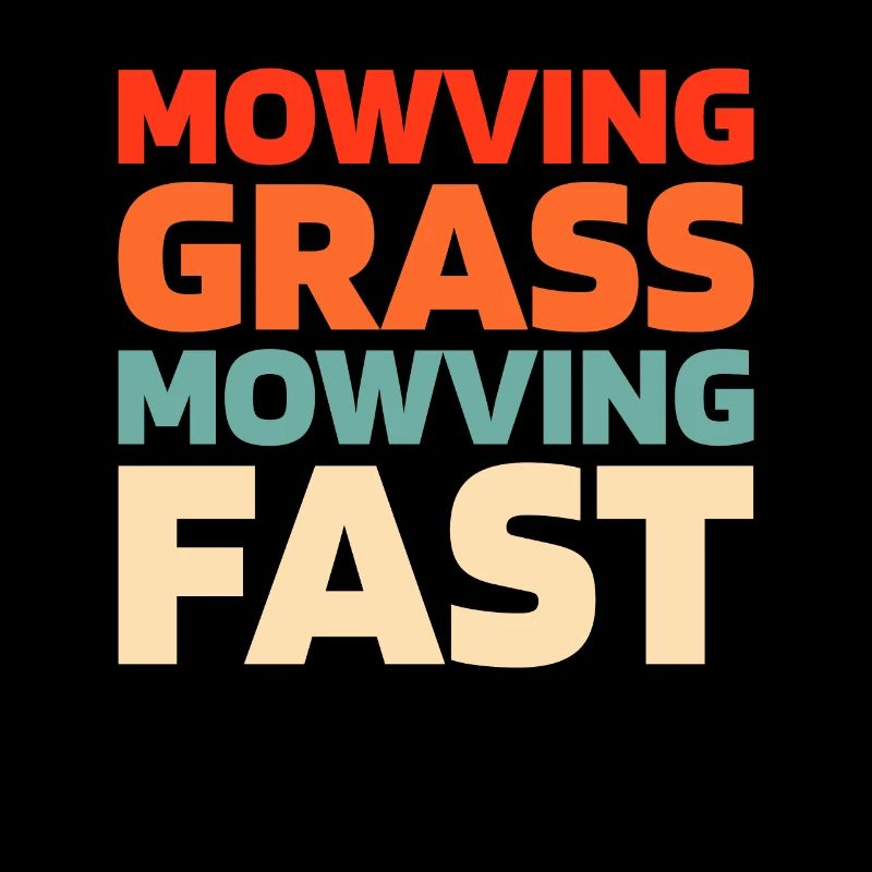 Lawn mower mowing