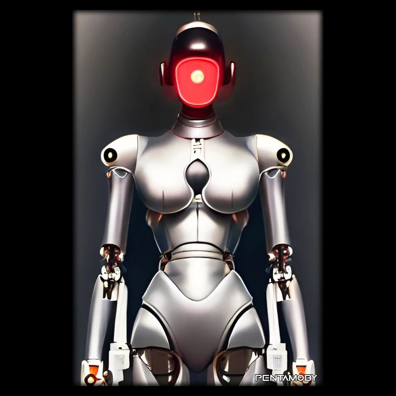 Robot Woman Future Cyborg Machine Technology