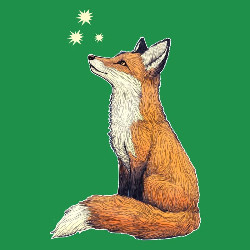 Fuchs mit Sternen