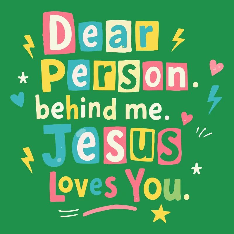 Jesus liebt dich positive Botschaft
