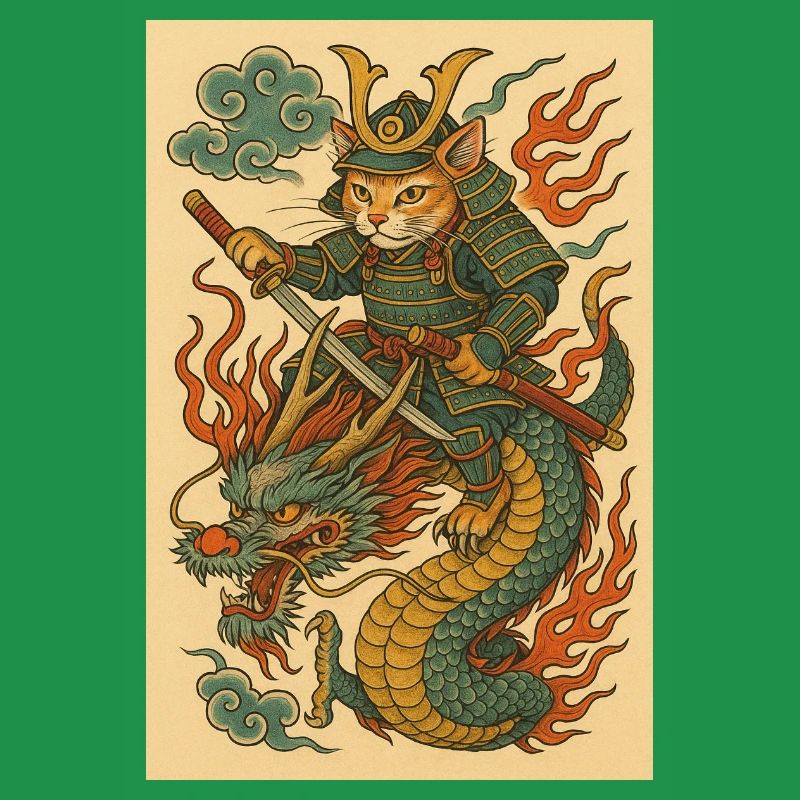 Geist eines Kriegers im Drachenkampf