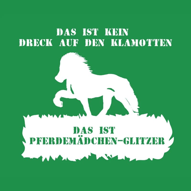 Spruch 3 mit Pferd 1 weiß
