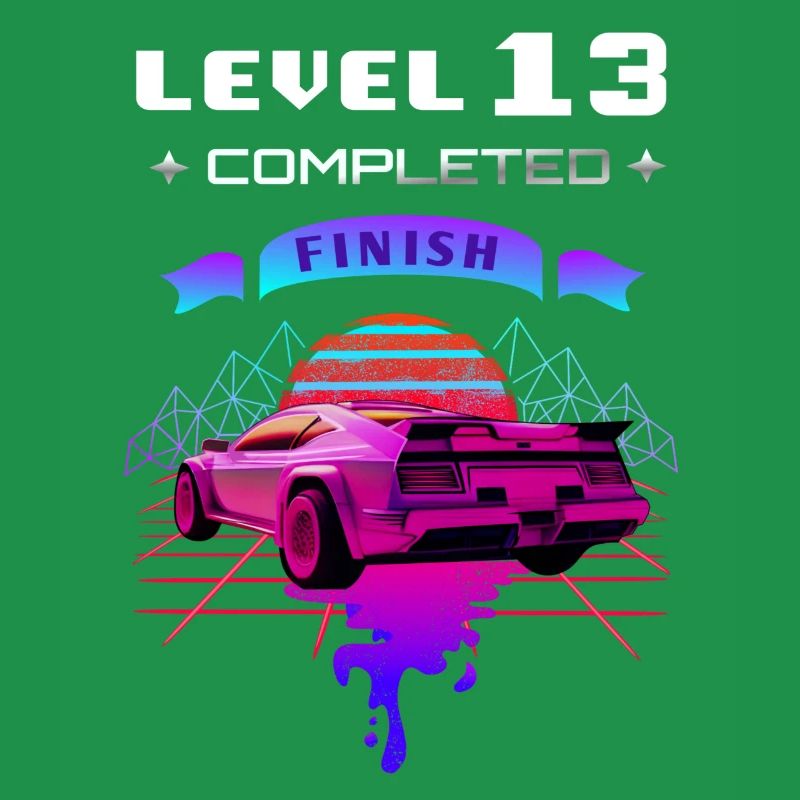 Level 13 completed 13.Geburtstag Retro Wave