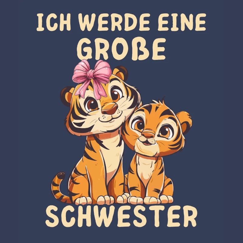 Ich werde eine große Schwester Tiger