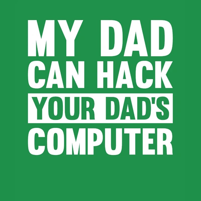 Hacker Hacking Code Computer papa Spruch Geschenk