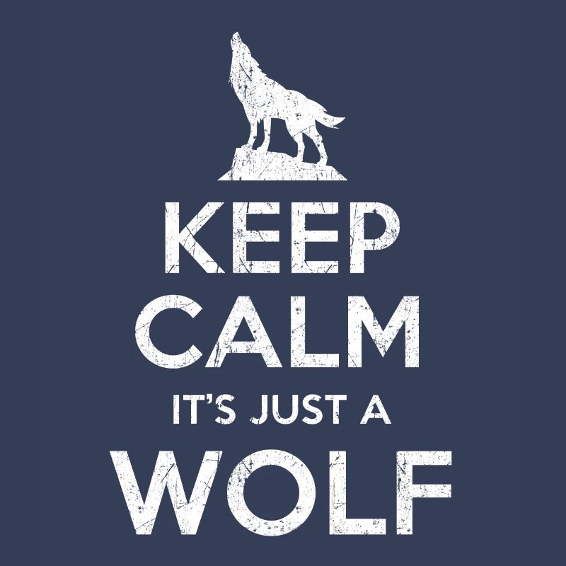 Wolf saying Keep calm Wolf