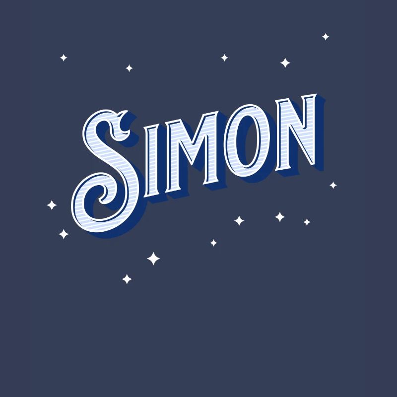 Simon's name personalized