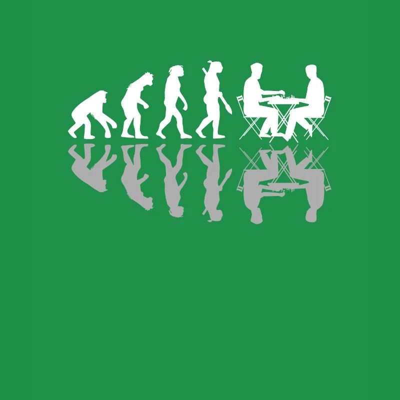 Human Evolution Chess Player Pieces Board Games