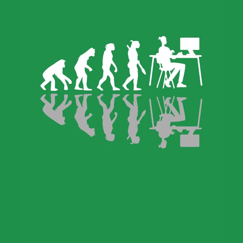 Human Evolution Web Designer Humor Digital Design