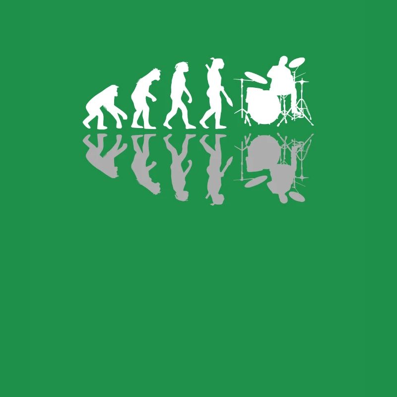 Human Evolution Drummer Drumming Lovers Drums