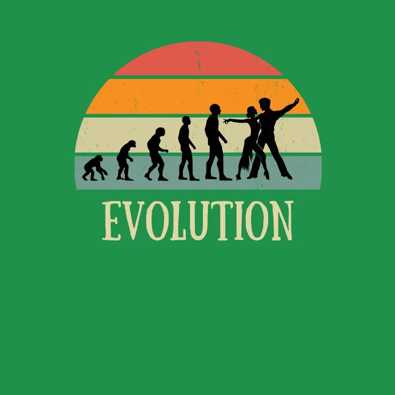 Evolution Vintage Salsa Mann Humor Tanz Geschenk