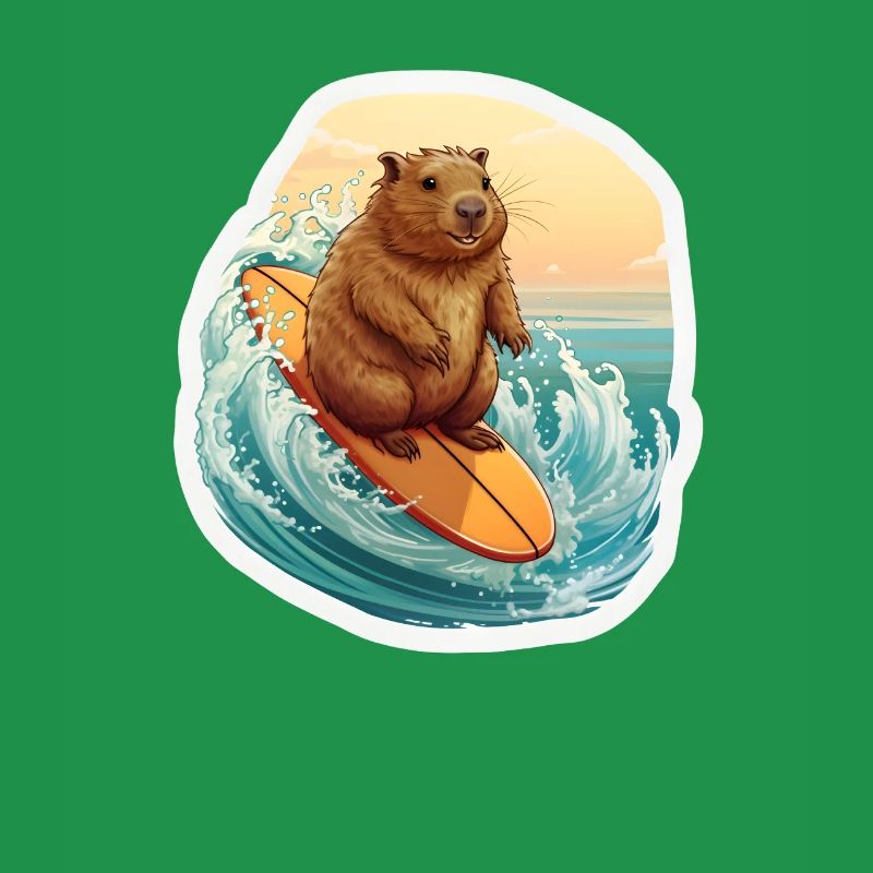 Capybara Surfeur