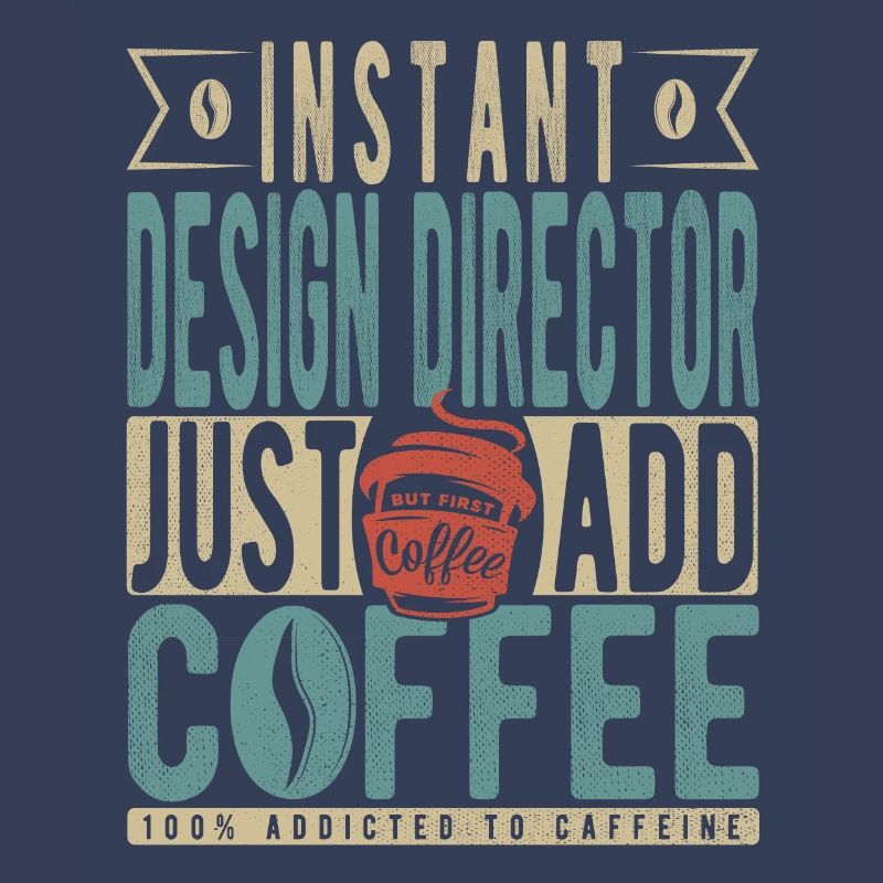 Directeur de la conception instantanée Il suffit d’ajouter du café
