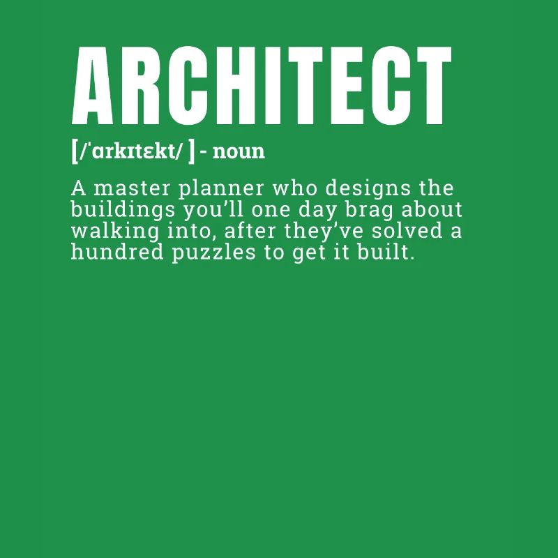 Drôle d’architecte Définition Profession