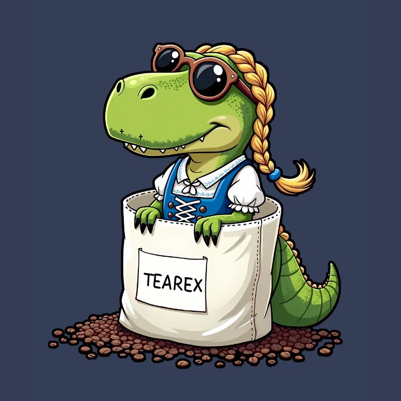Tea Rex Dinosaurier traditionellen Dir Tee