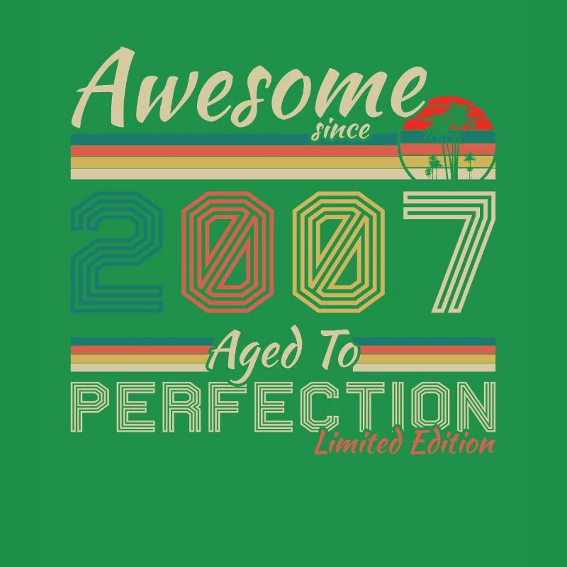 2007 Vintage Retro Geburtstagsgeschenk