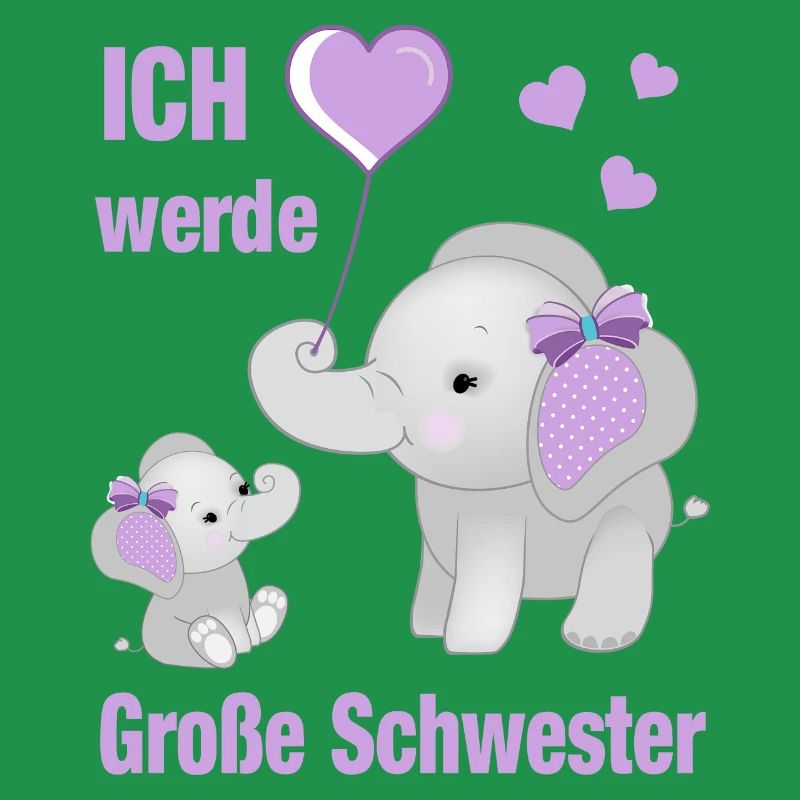 Ich werde große Schwester werden kleine Elefanten
