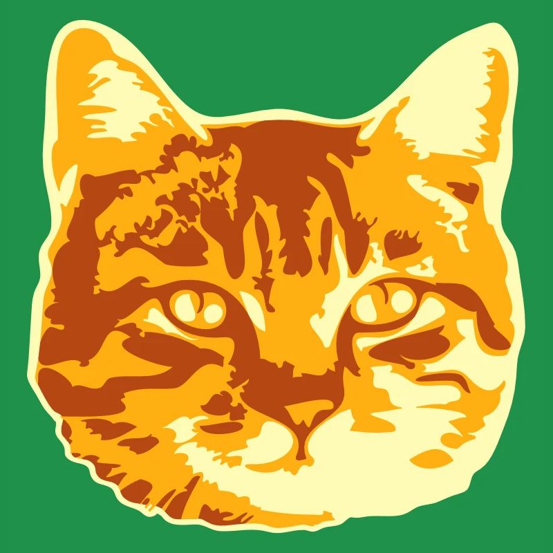 Pretty Cat Realistic Looking Head Face