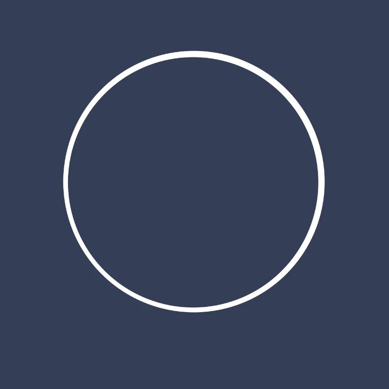 White circle frame