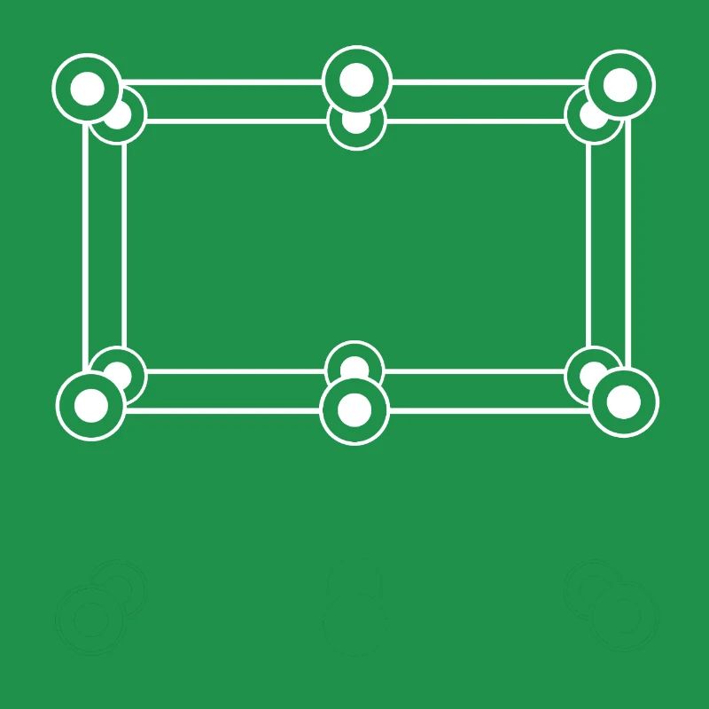 Futuristic frame with circles points