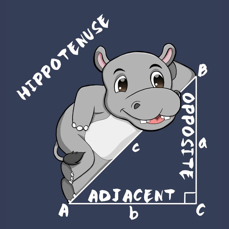 Hippotenuse Cool Fun Shirt Pythagoras Mathe Lovers