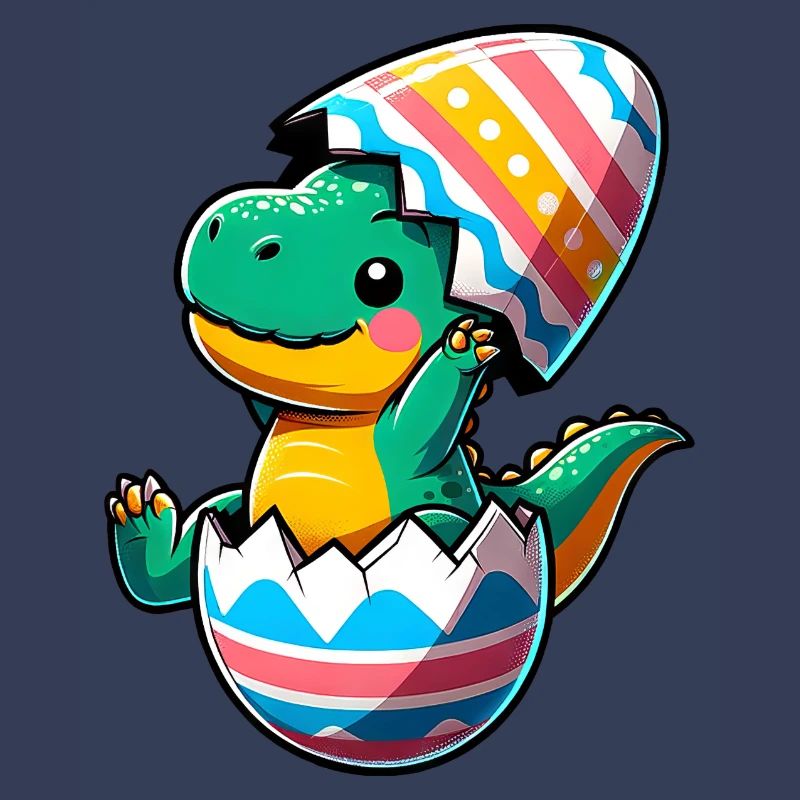 T-Rex Dino as Easter Egg, Clumsy Eggshells