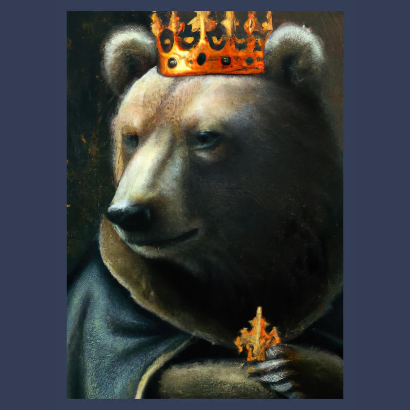 Bär mit Krone