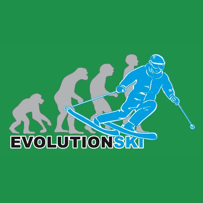 evolution ski, skiing, skiing, ski slope