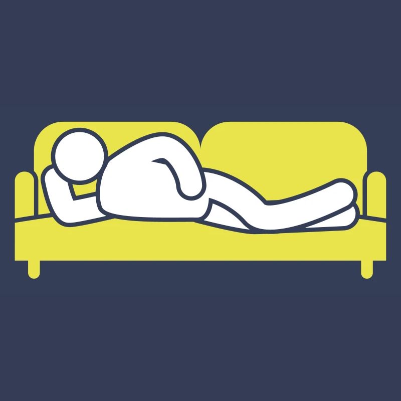 Couch Sleeping Sofa Træt Ikon