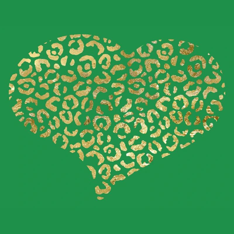 Heart leopard patterns