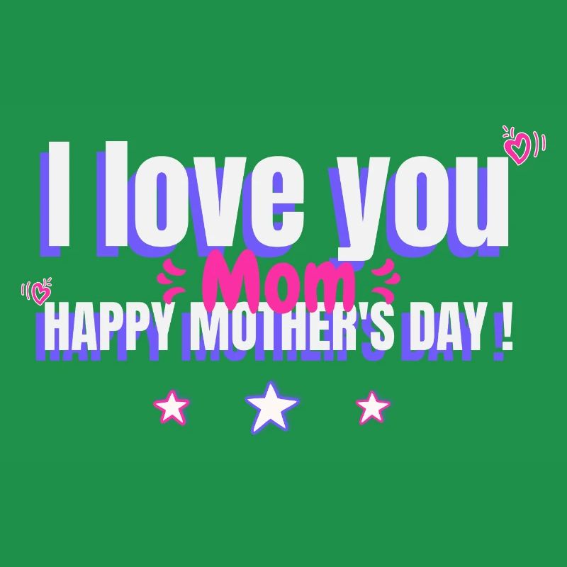 Ich liebe dich Mama, Geschenk Muttertag, Herz