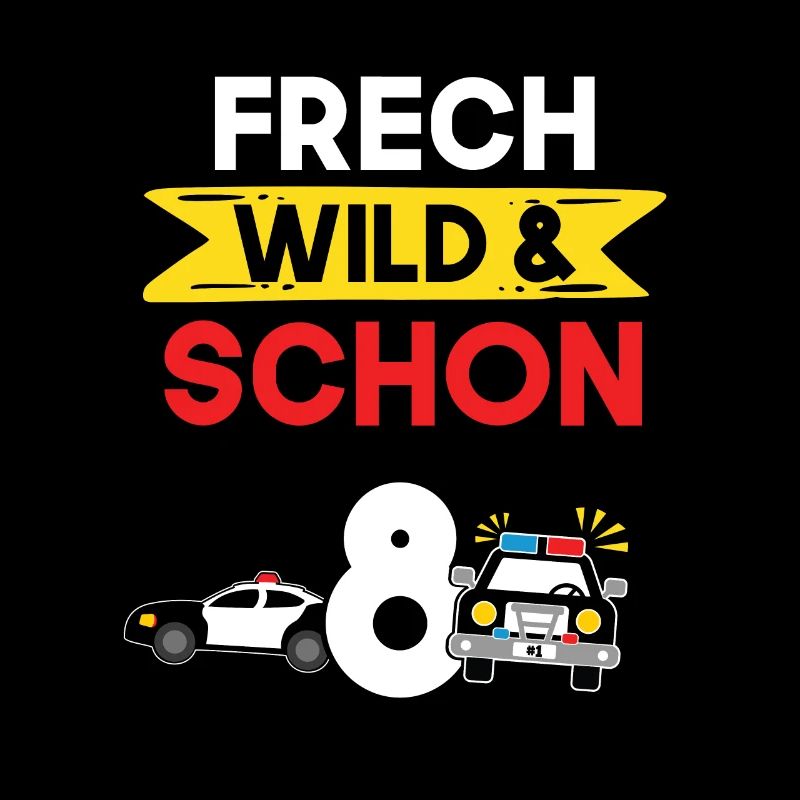 8 Jahre Geburtstag Junge Mädchen Polizei Polizist