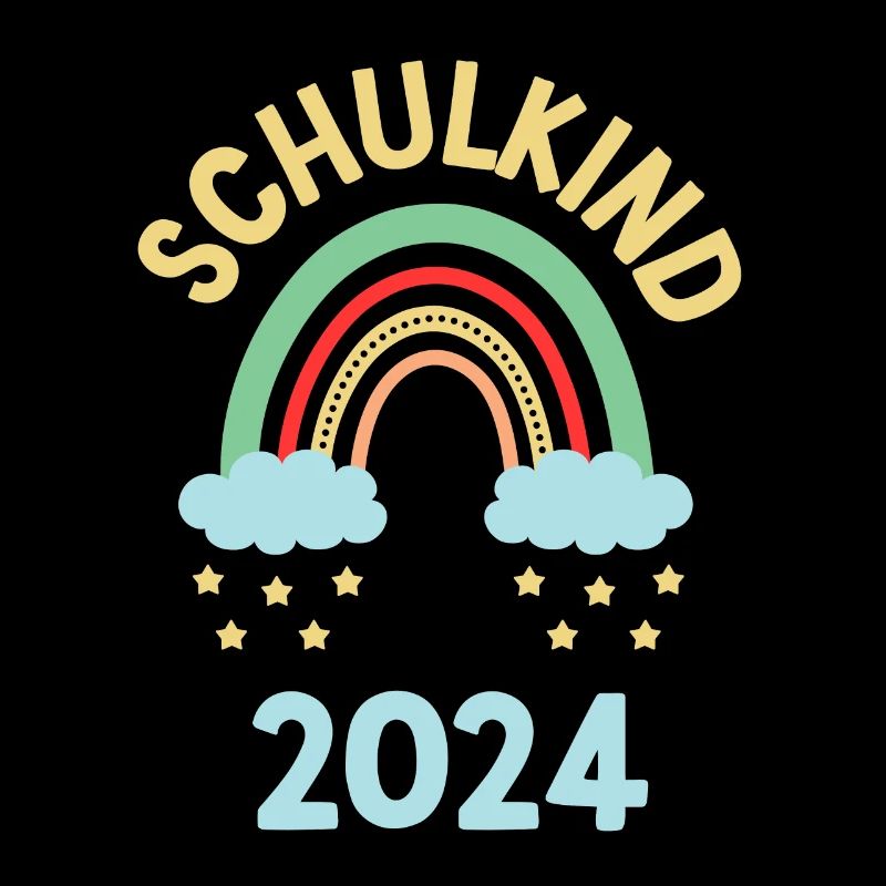 Schulanfang Regenbogen Erster Schultag 2024